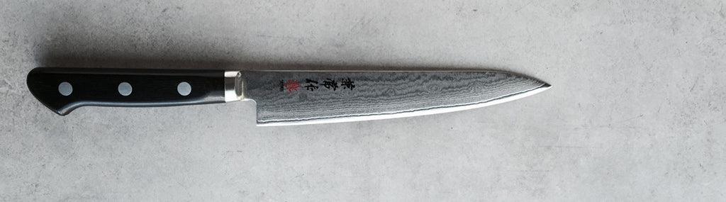 Kanetsune damascus 150mm utility knife