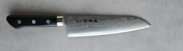 Kanetsune Damascus 180mm Santoku knife