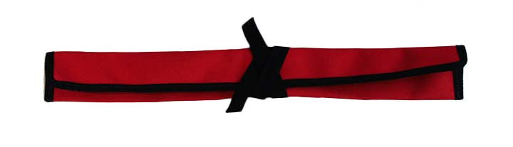 Canvas Knife Wrap - Red