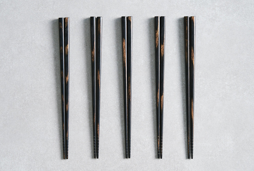 Mika Chopsticks Tora Grip 23cm - Set of 5