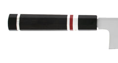 Nenohi 210 Gyuto Red Spacer 3 Silver Rings